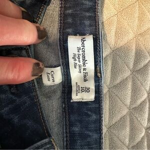 Abercrombie & Fitch High Rise Dark Blue Jeans